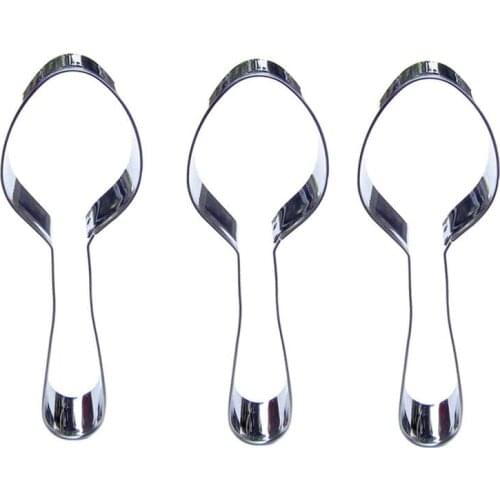 Spoon shape 3 piece cookie cutting molds, baking tools, cake decorating soft candy tools