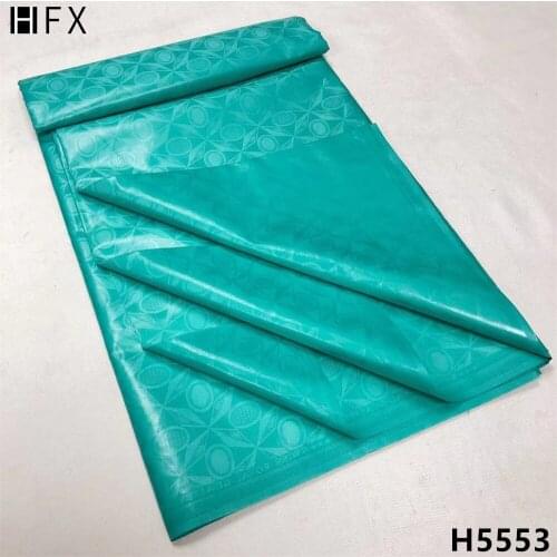 HFX Bazin Brode 2021 Hot Selling African 100% Cotton Bazin Riche Embroidered 10 yards Swiss Lace FabricFor Wedding X5553