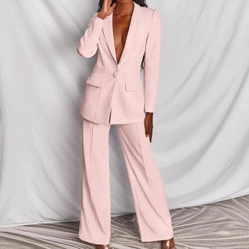Spring and Autumn Sets for Women 2021 New Long Sleeve Office lady OL uniform Outfits Casual High Quality Two Piece Set Suit