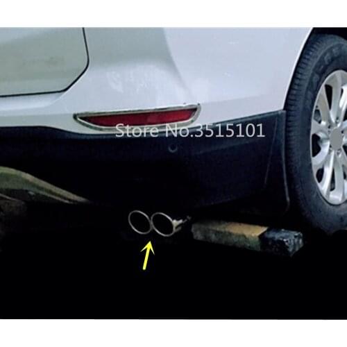 Car Cover Muffler End Stainless Steel Tail Pipe Dedicate Outlet Exhaust For Chevrolet Equinox Third GE 2017 2018 2019
