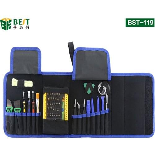 BST-119 Magnetic Precision Screwdriver Set Disassemble Repair Laptop Mobile Phone Tool Set with Tweezers Spudger Prying tool