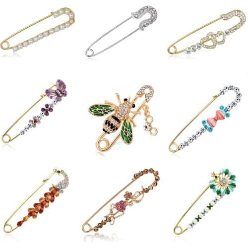 Cute Rhinestone Tinny Brooches For Women Lapel Badges for Clothes Jewelry Collar Butterfly Pins Gifts Accessories for Weddings