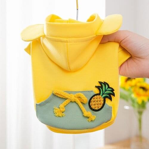 Cartoon Dog Clothes for Small Medium Dogs Cute Hoodies Pet Clothing Cotton Warm Cat Sweatshirt Bulldog Chihuahua Costume Coat