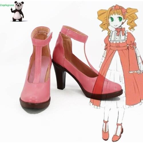 Black Butler Elizabeth Pink Cosplay Shoes Long Boots High Heel Custom Made CosplayLove