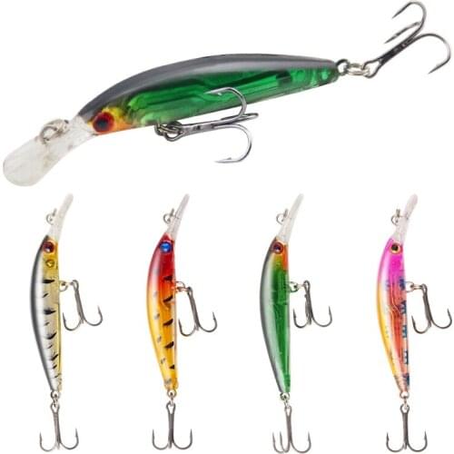 Luya Bait Simulation Ring Bead Minnow Mini Hard Bait 3.6g7cm Four-color Colorful Freshwater Bass Fishing Bait
