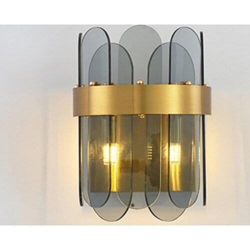 Light luxury Post-modern wall lamp bedroom bedside corridor aisle staircase wall lamp living room TV background wall lamp
