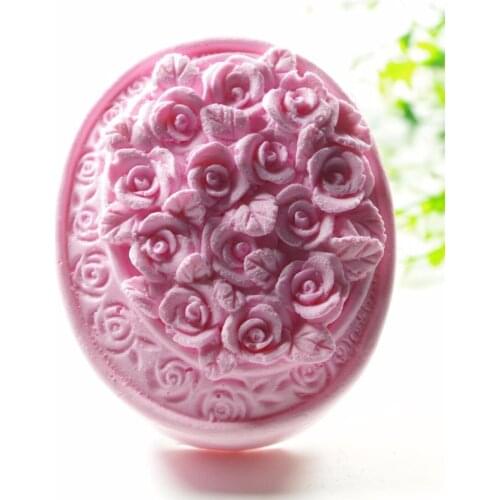 Roses Mould S432 Craft Art Silicone 3D Soap Mold Craft Molds DIY Handmade Candle Molds