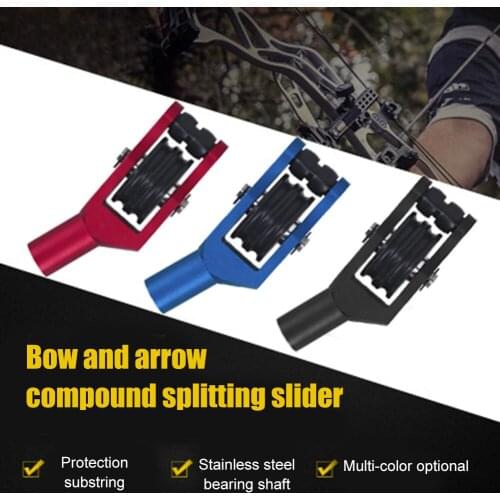 Compound Bow Cable Slide Slider String Roller Glide Separator for 3/8 inch Cable Bar SAL99