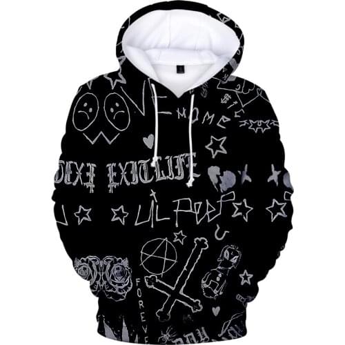 Lil Peep 3D Print Hoodies Rapper Hip Hop Hooded Sweatshirt Hoodie Men Women Casual Fashion Streetwear Pullover Unisex Hoody Tops