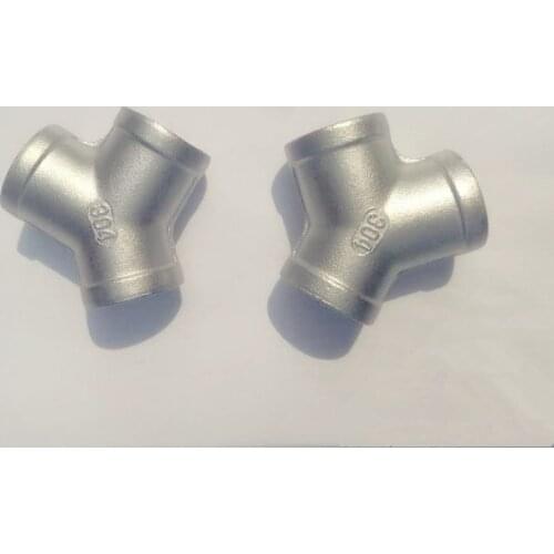 1"(DN25) Y-type Three Way Internal Thread Pipe Fittings,Female Adapter/Connection,Stainless Steel 304