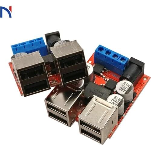 DC-DC Buck Vehicle Charging Module 8V-35V 5V 8A Power Supply Depressurization Module 4 Port USB output step down buck converter