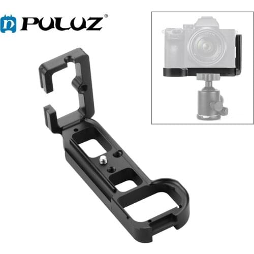 PULUZ 1/4 inch Vertical Shoot Quick Release L Plate Bracket Base Holder for Sony A7R / A7 / A7S / A7M2