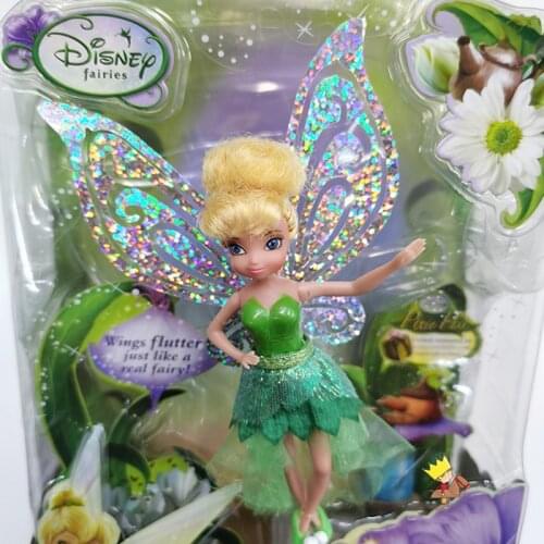 1Piece 14cm Box Disney fairy tinker Cartoon Doll Girls birthday present