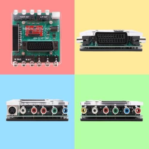 1Pc SCART RGBS to YUV YCBCR Video Converter for DC Dreamcast Drive SFC PS2 Console Retro Games