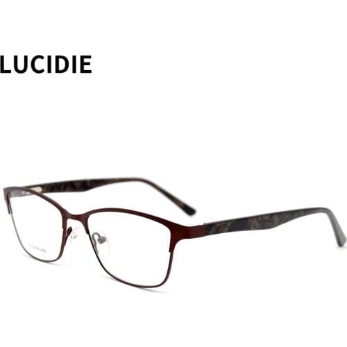 LUCIDIE 2021 Fashion Brand Design Titanium Square Optical Eyeglasses Frame Men Women Glasses Unisex Myopia Prescription Eyewear