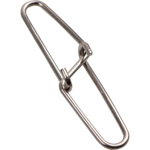 30pcs/lot Diamond double buckle pin Stainless Steel Rolling Barrel Swivel Snap Solid Rings Lure Connector Accessories Pesca