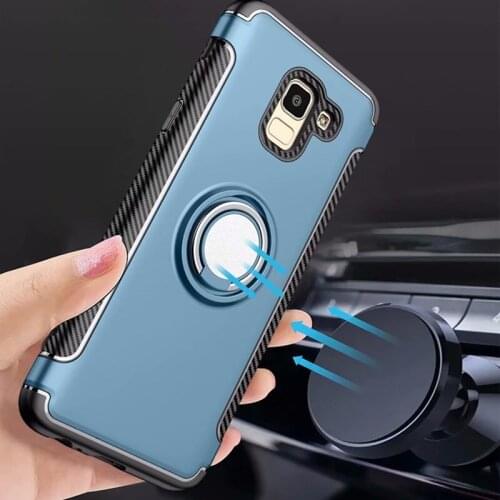 Case For Samsung Galaxy A6 2018 case Capa for Samsung A6 Plus case finger ring stand holder magnet TPU soft phone case kimTHmall