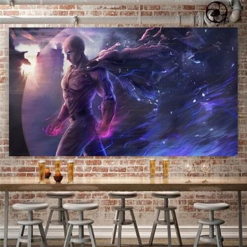 Colorful Japan Anime One Punch Man Anime Wall Decoration Poster Art Prints 50 x 70 cm,No Frame