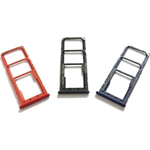 Sim Tray Holder For Samsung Galaxy A10 A105F SIM Card Tray Slot Holder Adapter Socket Repair Parts