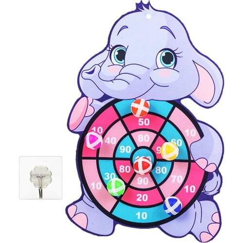 Children Cartoon Dart Board Sticky Aim Balls Sucker Dart Board Shooting Game Best Gifts for Birthday Christmas Halloween