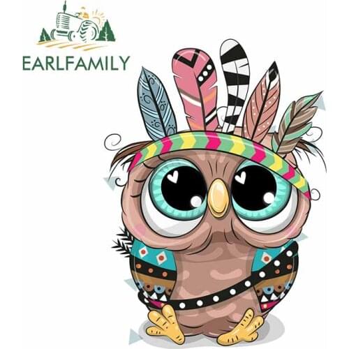 EARLFAMILY 13cm x 9.5cm for Tribal Cute Eagle Laptop Windows Surfboard Waterproof Decoration VAN Motorcycle Bumper Car Stickers