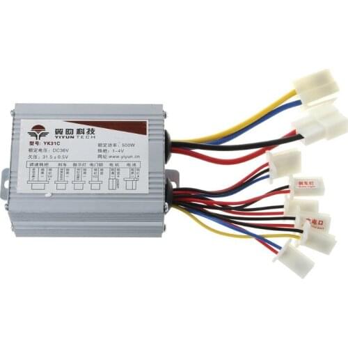 DC36V 500W Brushed Controller Motor Foot Pedal In/Off Switch Wiring Electric Bike Scooter Speed Control