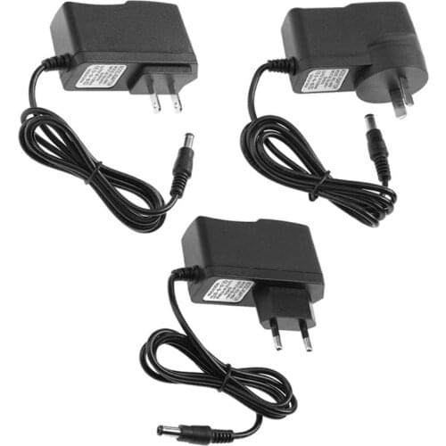 EU/US/AU version 9V 300mA 100V-240V AC to DC Telephone Electronic Scale Power Supply Adapter Converter 5.5x2.5-2.1mm