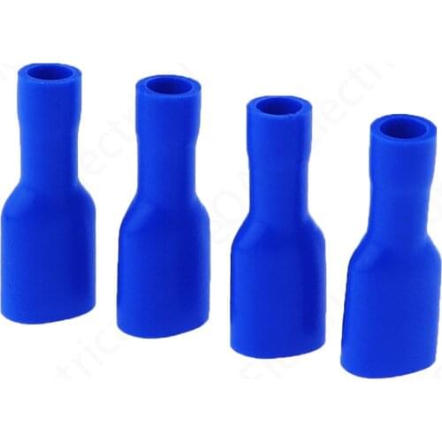 FDFD2-250 FDFD2.5-250 Female Insulated Electrical Crimp Terminal for 1.5-2.5mm2 Connectors Cable Wire Connector 100PCS/Pack FDFD