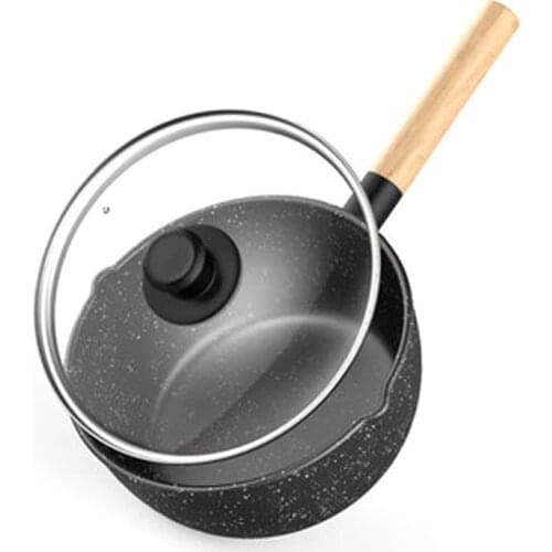 Noodle soup instant noodle pot hot milk pot non-stick flower pot Japanese-style snow pan small pot household gas stove cooking