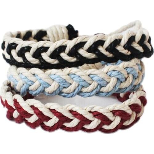 Cotton And Linen Colorful Bracelet New Fashion Bracelets For Men Women Popular Bangle DIY Handmade Weave Charm Bracelets Classic