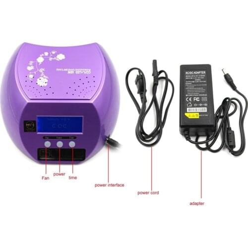 Wholesale pHototherapy Lamp Nail LED+CCFL Purple Light Dual Light Source Nail Dryer Nail Machine Nail Lamp 48W