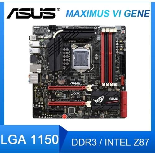 ASUS Maximus VI GENE Desktop Motherboard DDR3 1600 Intel Z87 LGA 1150 SATA3 USB3.0 PC gaming Motherboard Set
