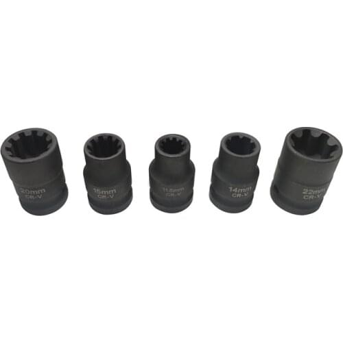 5Pcs VAG Special Sleeve Brake Calipers Socket Set Hand Repair Tools Auto Repair