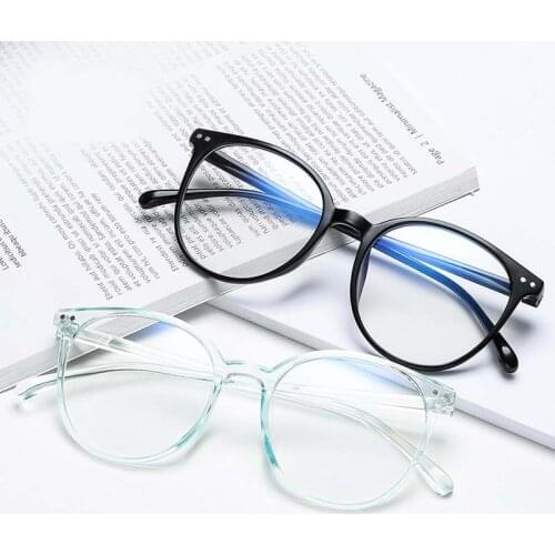 Vintage Anti Blue Light Glasses Ultra Light Full Frame Women Men Fashion Eyeglasses Office Computer Eyewear