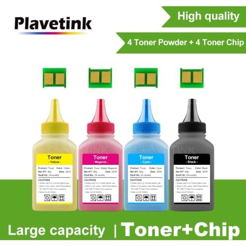 Plavetink 4pcs CE310A - CE313A 310a Color Toner Powder and 4 pcs chip For HP Laserjet Pro CP1025 CP1025NW MFP M175A M275 M275NW