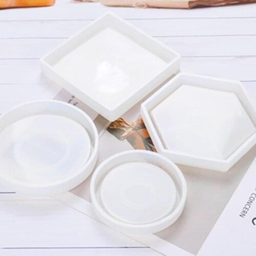 Coaster Cup Mat Mold Silicone DIY Crystal Mold Flowerpot Base Mold Craft DIY Ceramic Mold