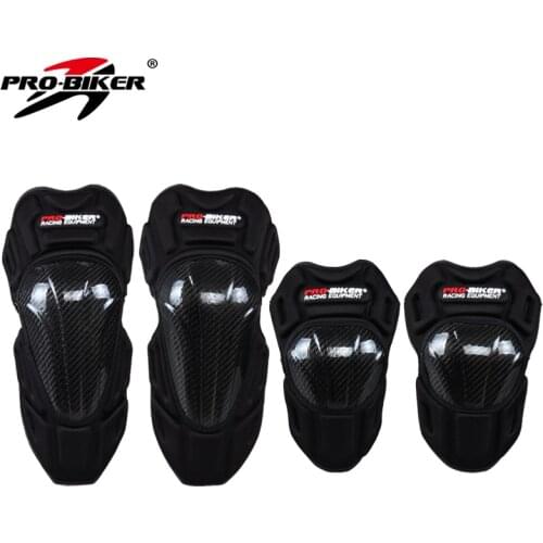 PRO Biker HX-P18 Motorcycle Knee Pads Motocross Elbow Pads Motorbike Racing Carbon Fiber Riding Protective Gear Protection