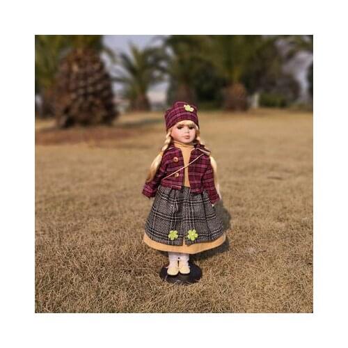 Height 41cm Russia Russian ceramic doll home living room personality decoration european-style furnishings collection Girl gifts