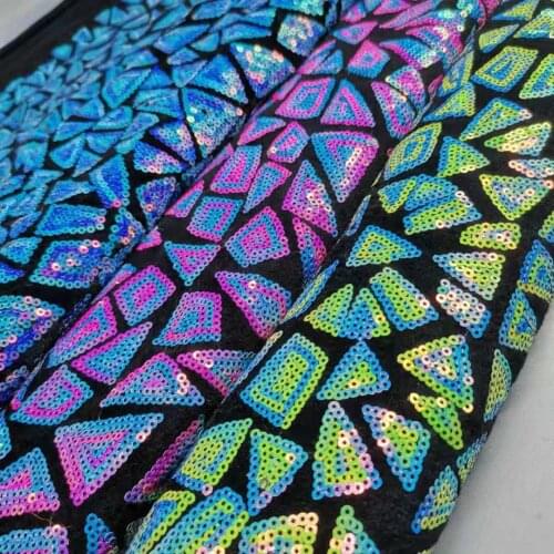 Bling Velvet Embroidered Sequin Bags Background Decoration