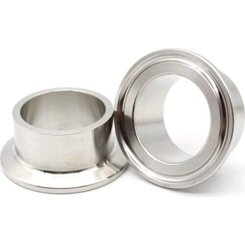 19 25 32 38 45 51 57-108mm OD 1.5" 2" -4" Tri Clamp 3mm Wall SUS 304 Stainless Sanitary Weld Ferrule Fitting HomeBrew