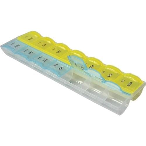 7 Day Weekly Tablet Pill Medicine Box Holder Storage Organizer Container Case