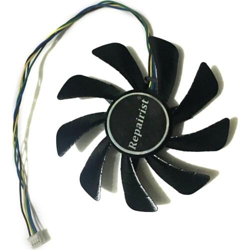 85MM Fan RX 550 RX460 GPU VGA Cooler For Radeon HIS RX550 RX 460 iCooler Graphics Card Cooling System as Replacement