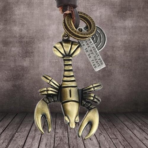 Vintage Animal Shrimp Keychain Pendant Metal Letter Lobster Key Chain Keyring Jewelry Gift