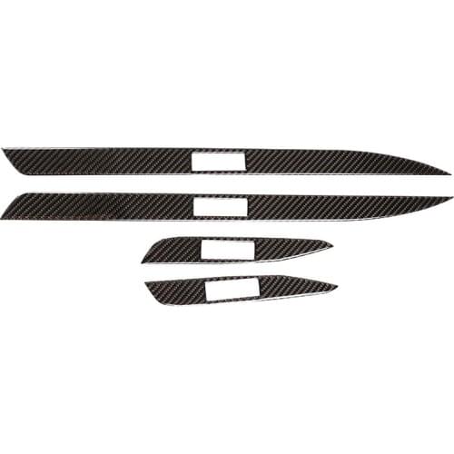 Soft Carbon Fiber Outer Car Door Sill Protection Stickers Cover for BMW 3 Series E90 2005 2006 2007 2008 2009 2010 2011 2012