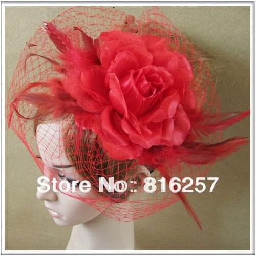 Bride Elegant Fascinator Hats Very Nice Bridal Hair Accessoires Wedding Headpieces High Quality For Ladies Mesh Headwear