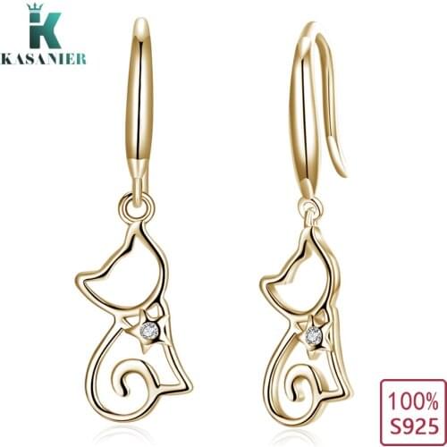 KASANIER 100% Sterling Silver Earrings Fashion Car Design Ladies Earrings Dangler for Women Party Gift