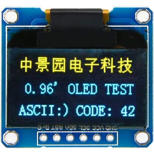 1pc 0.96" 128X64 OLED Display Module 4 Pins I2C IIC Serial LCD LED SSD Display Module SSD1306 Electrical Equipment Parts
