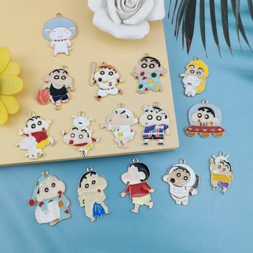 10pcs Enamel Cartoon Variety Character Dog Charm For Jewelry Making Cute Earring Pendant Bracelet Necklace Charms