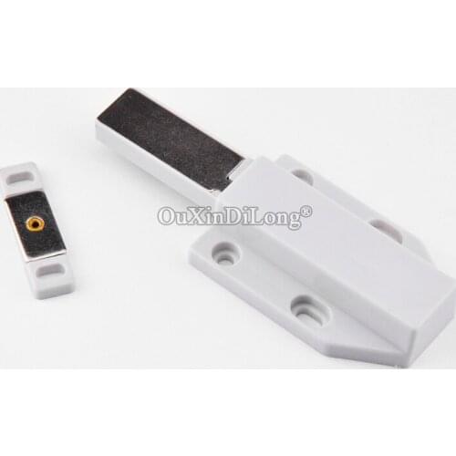 Brand New 10PCS Magnetic Door Catches Touch Latch Catch for Cabinet Cupboard Wardrobe Door Push To Open White