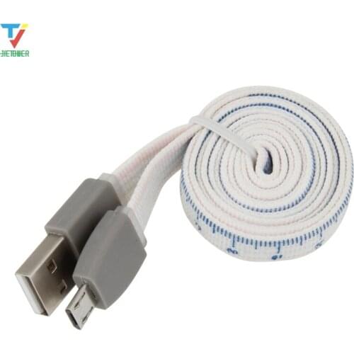 100pcs/lot Calibrated Cotton Data Cable 1m Micro 5pin 8pin Usb Cable Date Sync Charger Cable for Sumsung Xiaomi Huawei Iphone